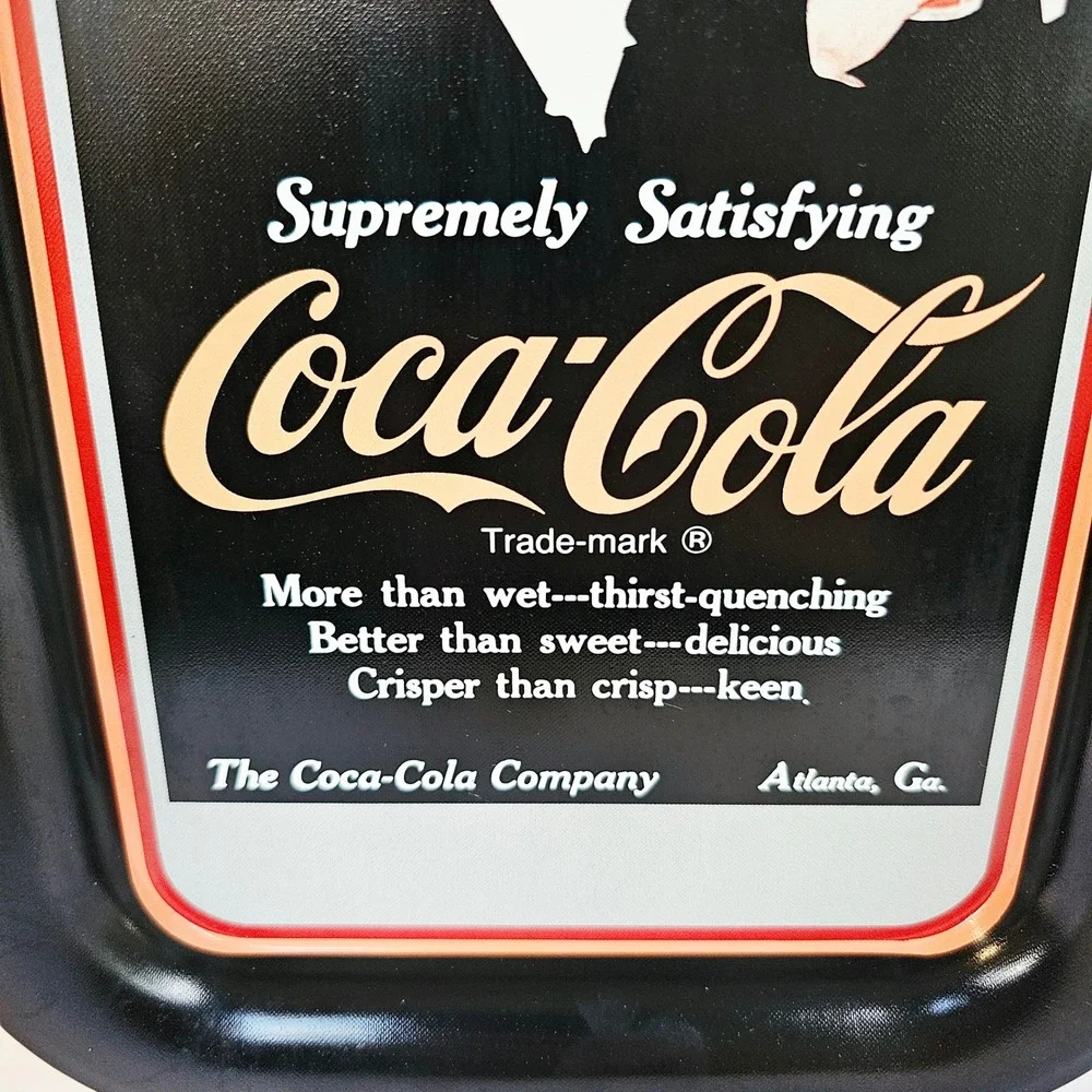 Vintage Coca-Cola Metal Serving Trays Set of 6 Flapper Girl Soda Memorabilia